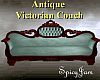 Antq Victorian Sofa LtBl