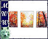 Fall Watercolor Tri-pic