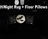 H/N Rug + Floor Pillows