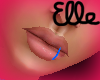 El~ Blue Lip Ring