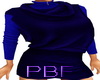 PBF*Blue Sweater Dress
