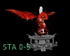 Crystal Dragon Statues