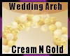 CreamNGold Wedding Arch 