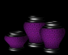 Purple & Black Vases