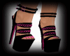 heels pink e black