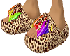 flame sandal leopard M
