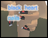 black heart nails