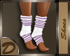 (D)Striped Prp Socks