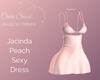 Jacinda Peach Sexy Dress