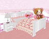 Poseless Pink & W.  Bed