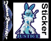 Justice Furry Sticker
