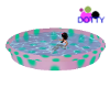 pink and teal kiddy pool