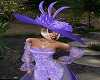 Mia Purple Flowered Hat