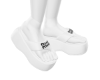 white miu sandals 3/3