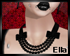 [Ella]Black Bow Necklace