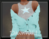 Teal Star Cardigan