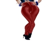 Leather Jeans Red YMN