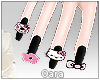 Oara kitty nails - black