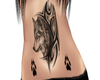 Wolf Stomach Tattoo