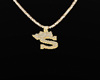 S Letter Gold Chain