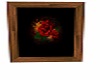 Red rose framed