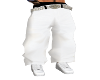 White baggy pants