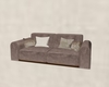 Taupe Suede Loveseat