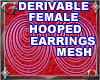 Fem Hooped Earrings Mesh