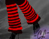 Leg Warmers Red Striped