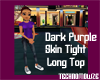 Fem Dark Purple Long Top