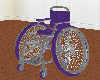 wheelchair in purple