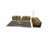 GHEDC Gold Couch Set