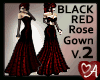 .a Roses Gown 2 BLK/Red