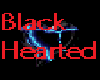 Black Hearted Sticker