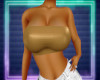 She Bad Beige Tube Top