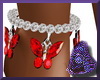 Red Bfly Anklet RF