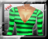 !HM!Green Stripe Sweater