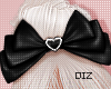 !!D Head Bow Black