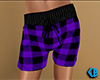 Purple PJ Shorts Plaid F