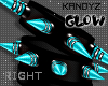 !!K Spike Glow Teal R