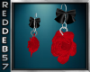 Black Bow Red Rose Ears