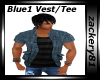 Blue1 Vest with Tee New