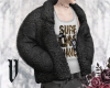 V black coat