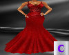 Red Silk Ball Gown 