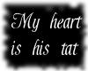 My heart is his tat