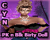 PK n Blk Dirty Doll Top