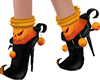 Halloween Boots Pumpkin