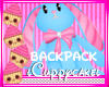 !C Bunny Blue BackPack  