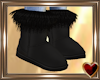 Black Fur Boots
