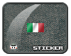 O" Italy Pixel Flag